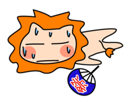 Funny life of Lion sticker #4153876