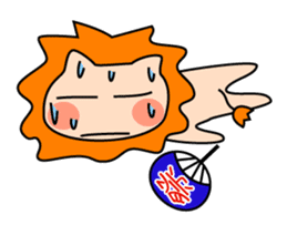 Funny life of Lion sticker #4153876