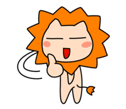 Funny life of Lion sticker #4153882