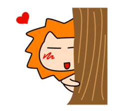 Funny life of Lion sticker #4153885