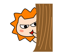 Funny life of Lion sticker #4153886