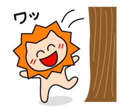 Funny life of Lion sticker #4153887
