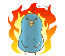 Little Uzai Ahoge birds sticker #4154070