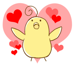 Little Uzai Ahoge birds sticker #4154088