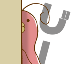 Little Uzai Ahoge birds sticker #4154094