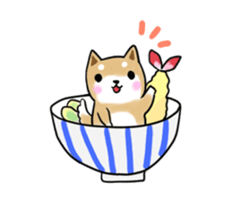 MameShiba-dog and Japanese DONBURI sticker #4154257