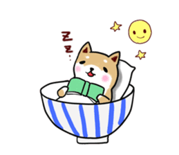 MameShiba-dog and Japanese DONBURI sticker #4154258