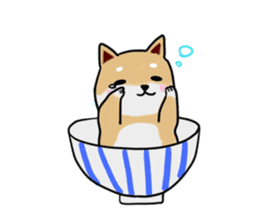 MameShiba-dog and Japanese DONBURI sticker #4154260