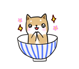 MameShiba-dog and Japanese DONBURI sticker #4154261