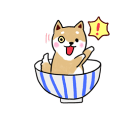 MameShiba-dog and Japanese DONBURI sticker #4154262