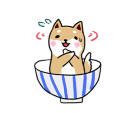 MameShiba-dog and Japanese DONBURI sticker #4154264
