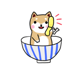 MameShiba-dog and Japanese DONBURI sticker #4154266