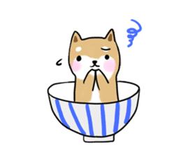 MameShiba-dog and Japanese DONBURI sticker #4154269