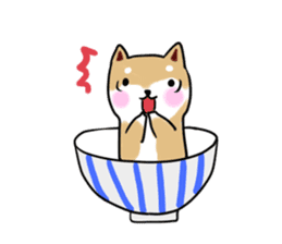 MameShiba-dog and Japanese DONBURI sticker #4154270