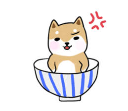 MameShiba-dog and Japanese DONBURI sticker #4154273