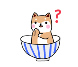MameShiba-dog and Japanese DONBURI sticker #4154281
