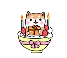 MameShiba-dog and Japanese DONBURI sticker #4154285