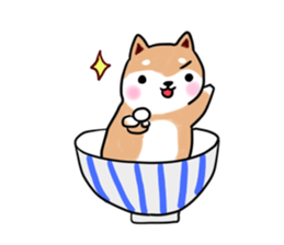 MameShiba-dog and Japanese DONBURI sticker #4154286
