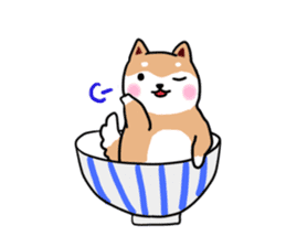 MameShiba-dog and Japanese DONBURI sticker #4154287