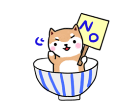 MameShiba-dog and Japanese DONBURI sticker #4154292