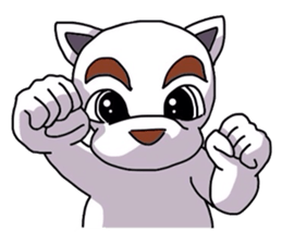 White dog "SIRO" sticker #4154542