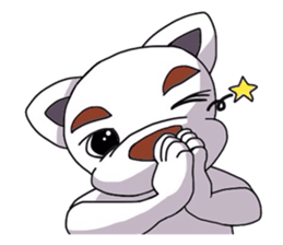 White dog "SIRO" sticker #4154549