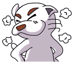 White dog "SIRO" sticker #4154551