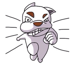 White dog "SIRO" sticker #4154556