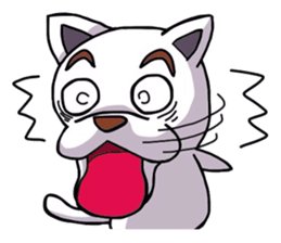 White dog "SIRO" sticker #4154557