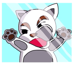 White dog "SIRO" sticker #4154575