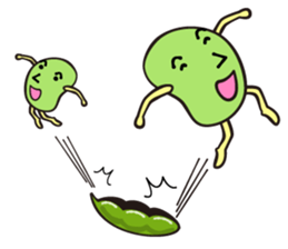 Green Soy Beans sticker #4154810