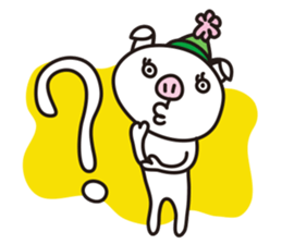 Cute pig. sticker #4154860