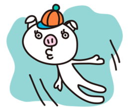 Cute pig. sticker #4154880