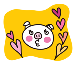 Cute pig. sticker #4154883