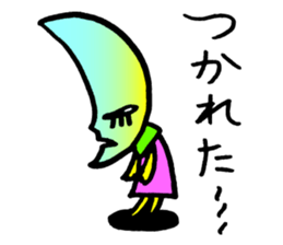 Ms.Crescent moon sticker #4155115