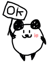 Drawn panda sticker #4155140
