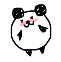 Drawn panda sticker #4155142