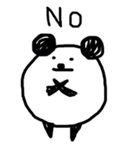 Drawn panda sticker #4155147