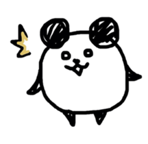 Drawn panda sticker #4155151