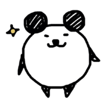 Drawn panda sticker #4155152