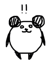 Drawn panda sticker #4155165