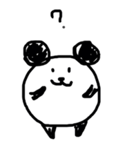 Drawn panda sticker #4155166