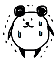 Drawn panda sticker #4155171