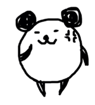 Drawn panda sticker #4155172