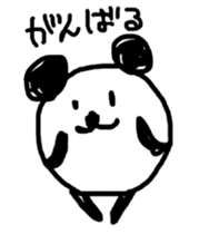 Drawn panda sticker #4155173