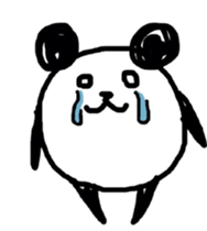 Drawn panda sticker #4155174