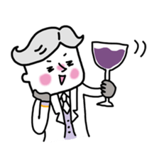 Funny butler sticker #4156143