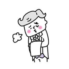 Funny butler sticker #4156155