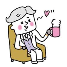 Funny butler sticker #4156158