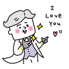 Funny butler sticker #4156165